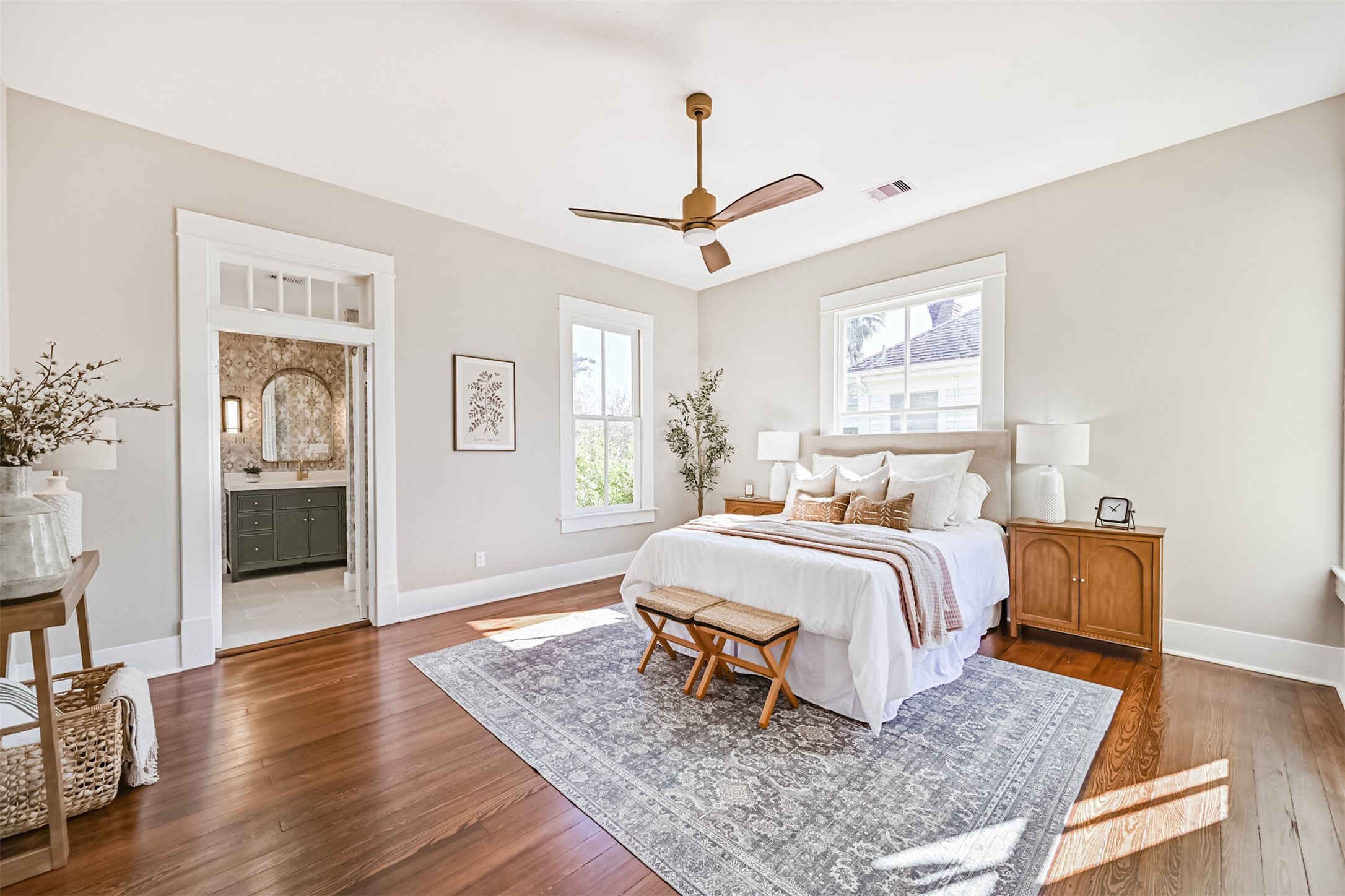 1310 Rosenberg Street Galveston, TX 77550 - Photo 17 of 50 a bed room with a bed and window