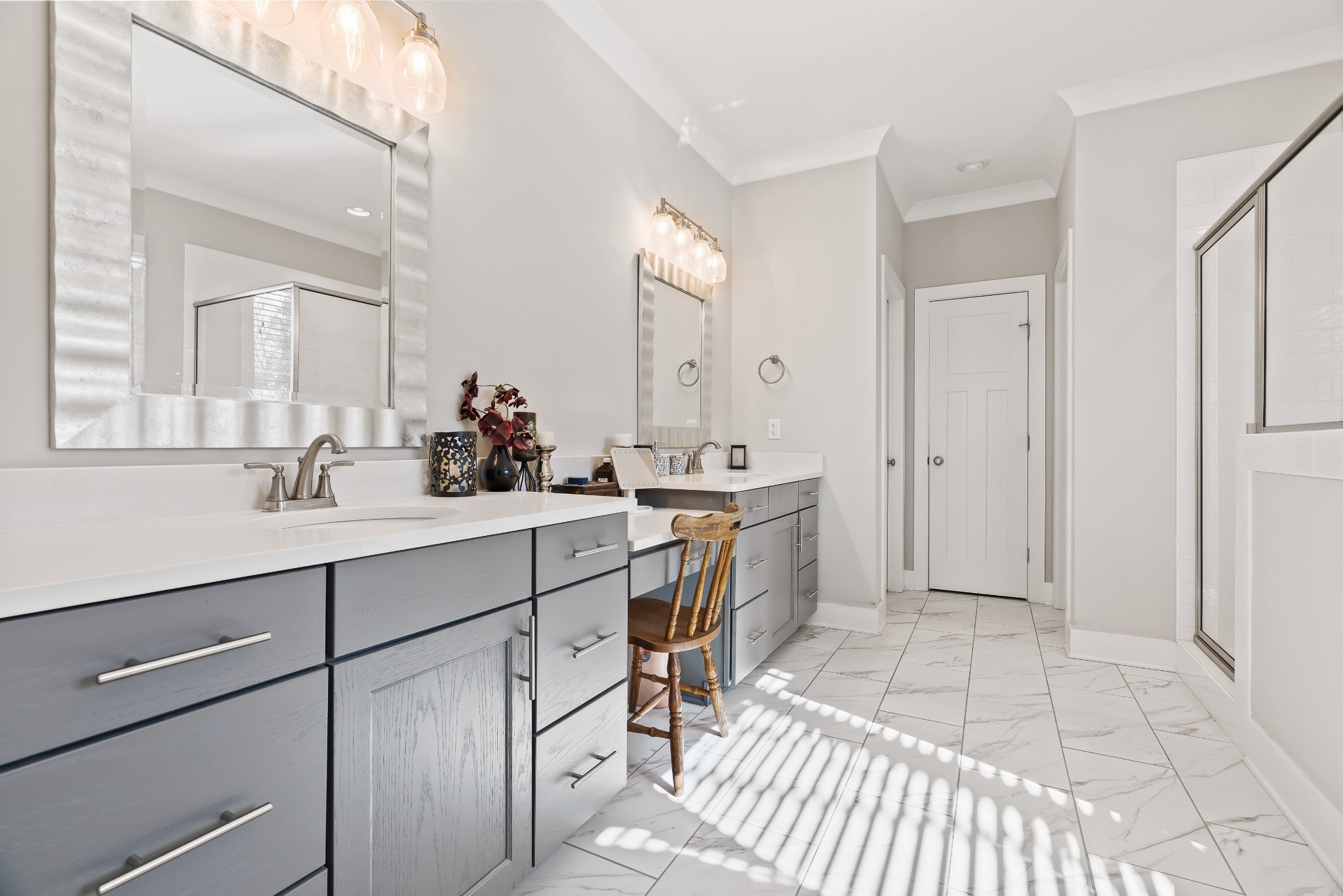2350 Cooks Road Mount Juliet, TN 37122 - Photo 29 of 57 a spacious bathroom with a double vanity sink a mirror and a