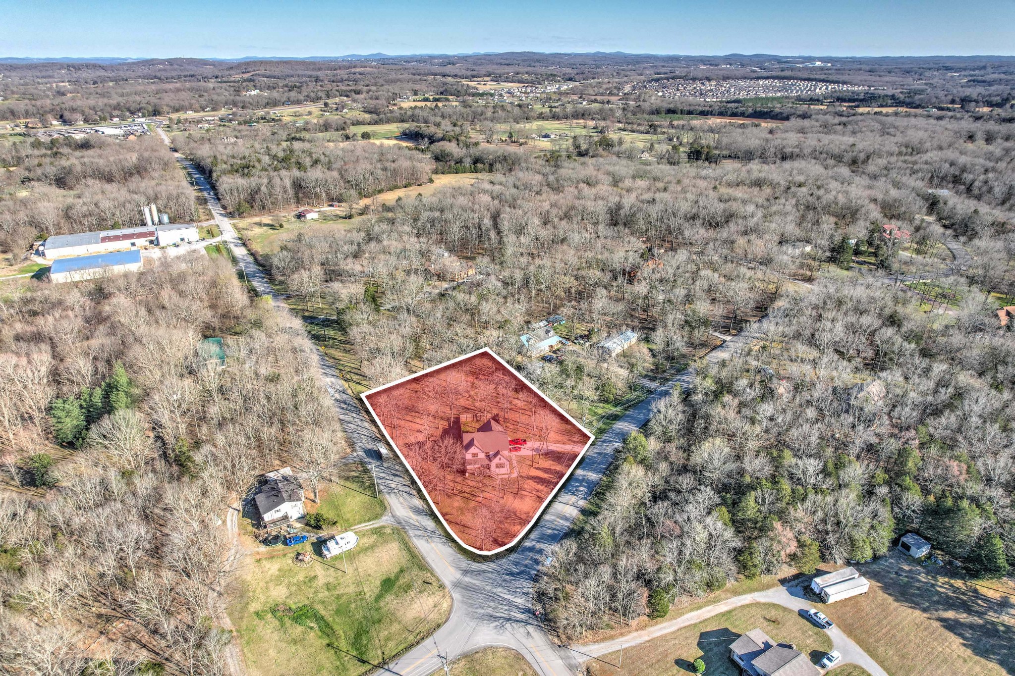 2350 Cooks Road Mount Juliet, TN 37122 - Photo 50 of 57 an aerial view of a backyard