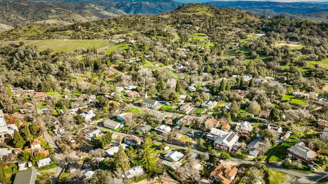 a view of a sky from a building