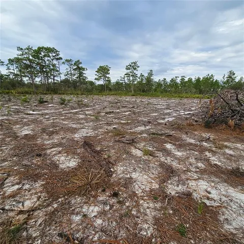 a view of a lake with houses in the back