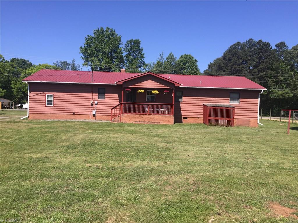 Rear entrance to home with porch 