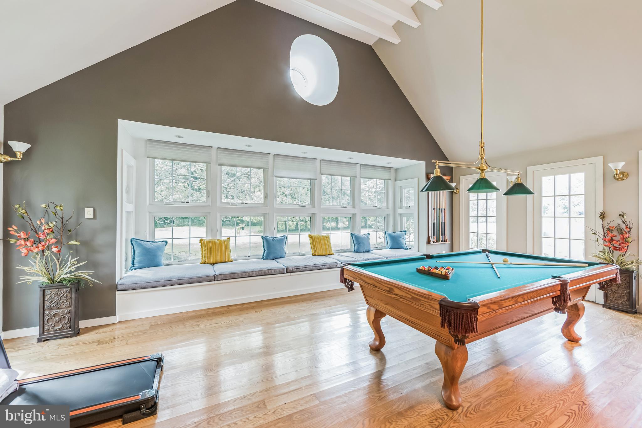 717 Evans Road Lower Gwynedd, PA 19002 - Photo 34 of 35 a room with musical instrument pool table and windows