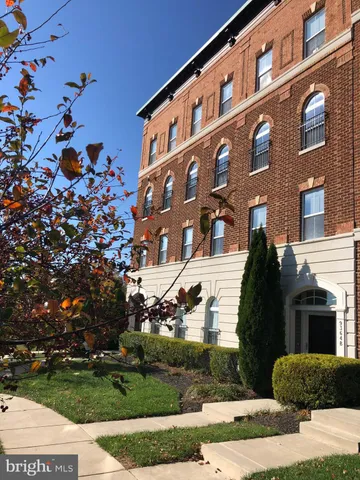 a front view of a building