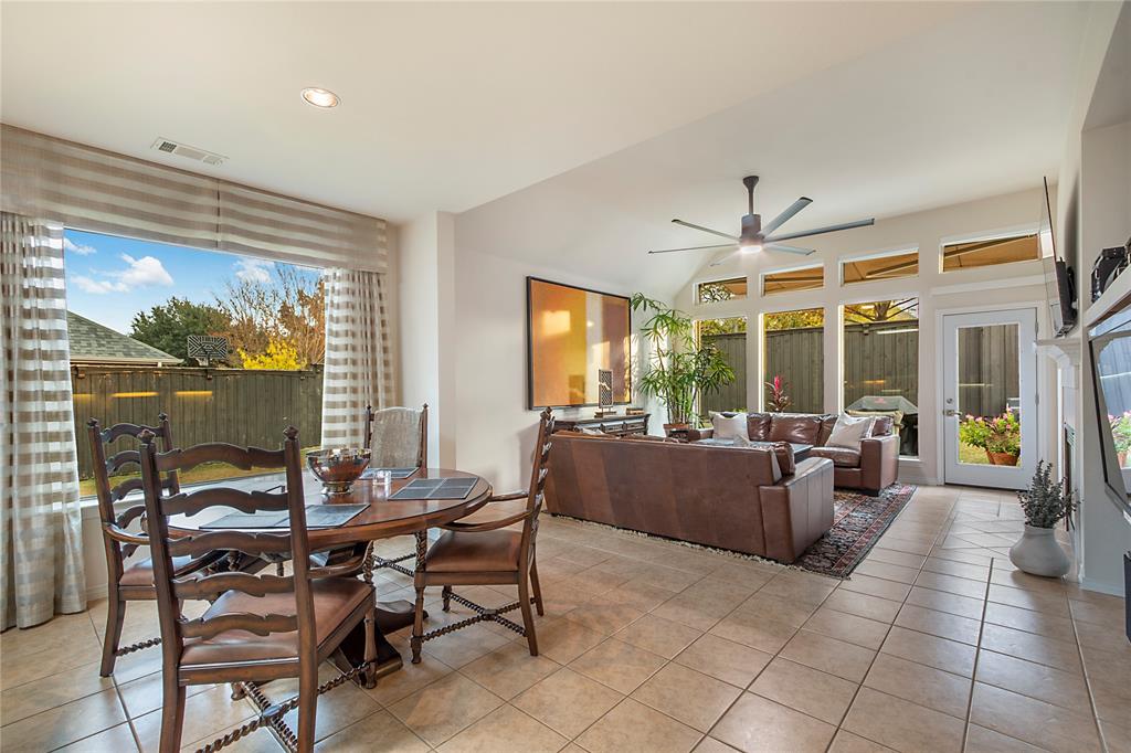 11601 Forestbrook Drive Frisco, TX 75035 - Photo 15 of 40 a view of a dining room with furniture window and outside view