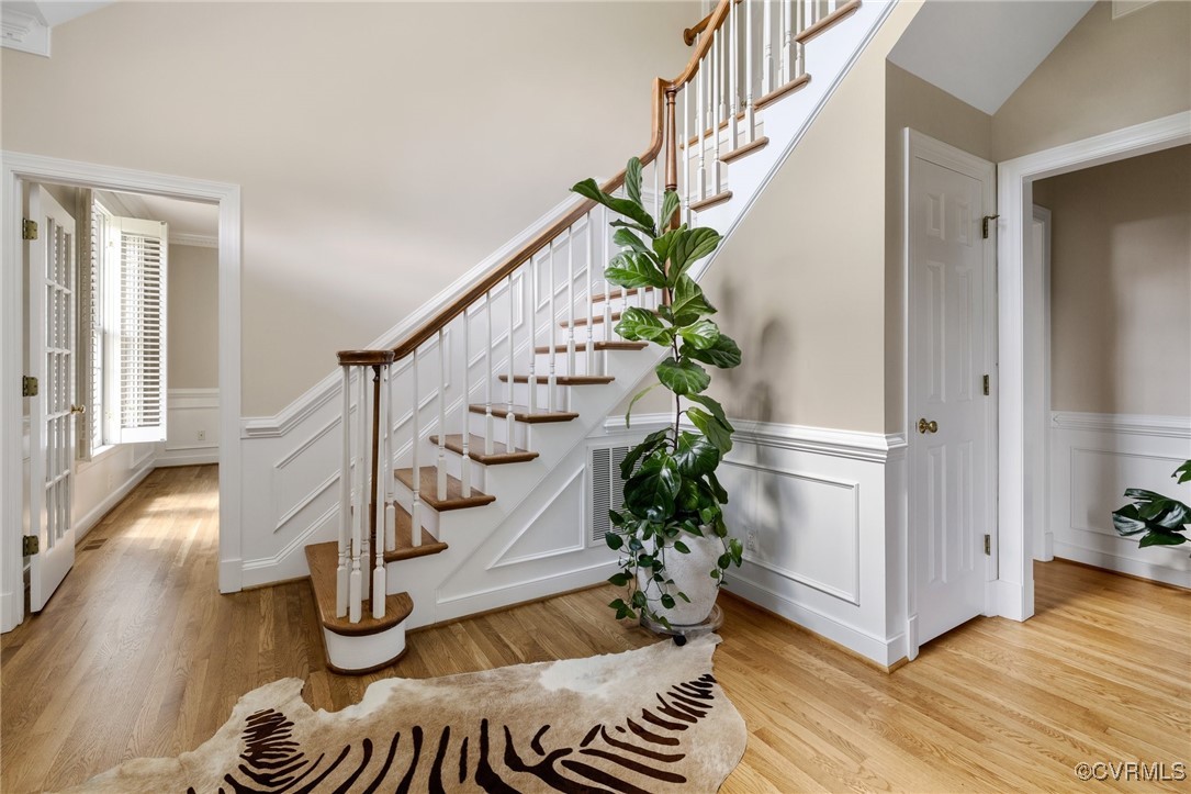 13500 Stonegate Road Midlothian, VA 23113 - Photo 10 of 47 a view of entryway with wooden floor