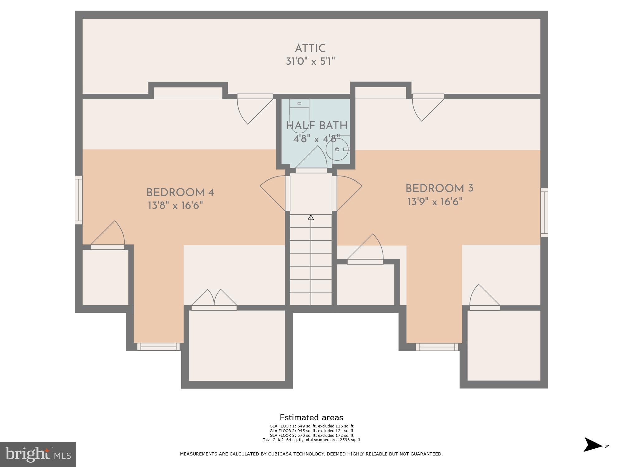 10600 Huntley Place Silver Spring, MD 20902 - Photo 36 of 37 Floor Plan: Upper Level