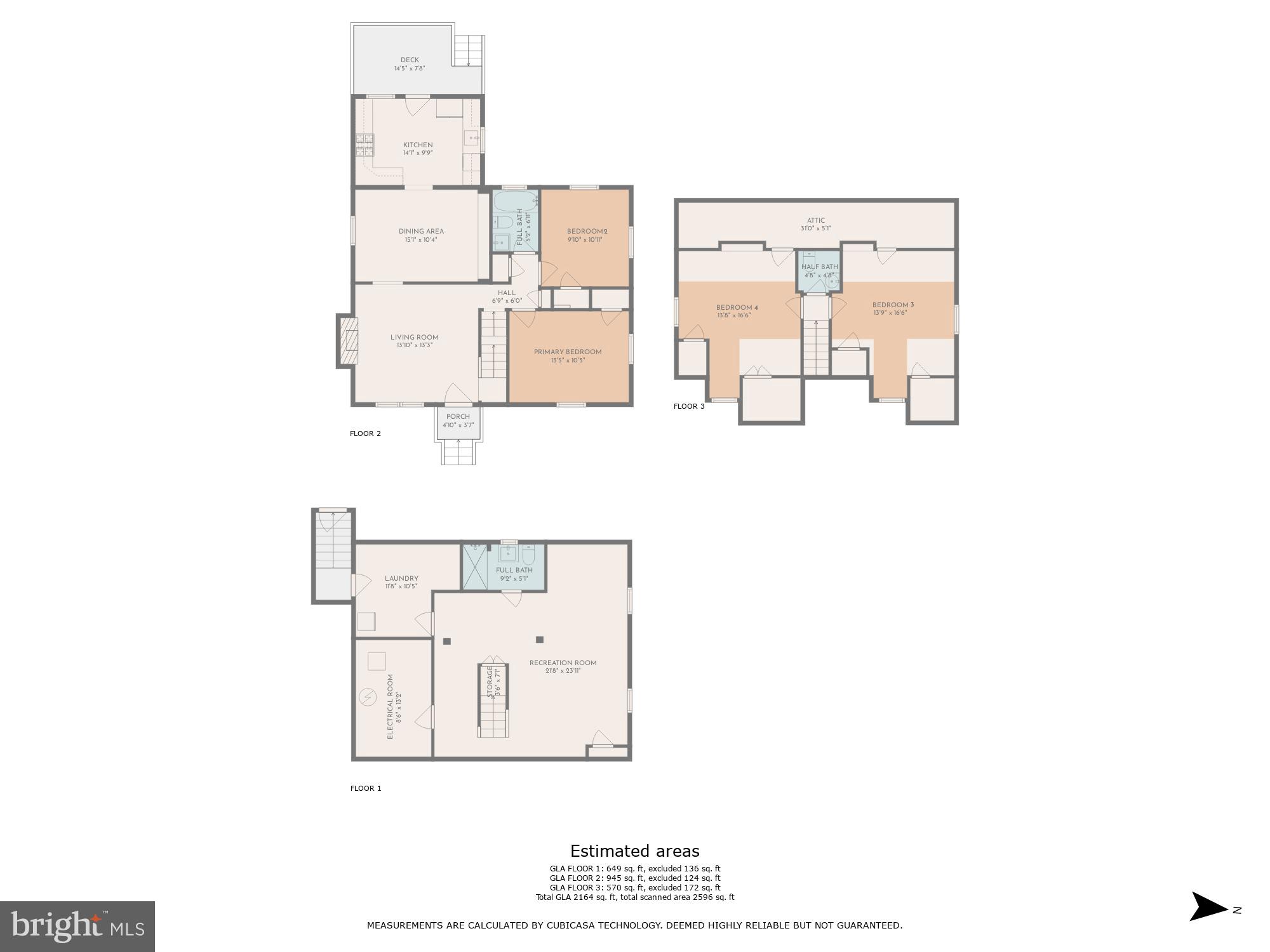 10600 Huntley Place Silver Spring, MD 20902 - Photo 37 of 37 Floor Plan: All Levels