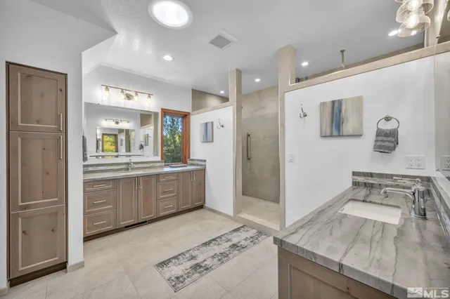 a kitchen with a sink stove and refrigerator