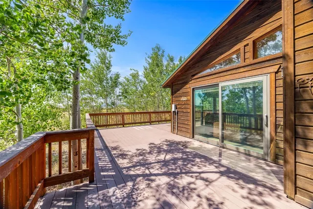 a view of backyard with green space