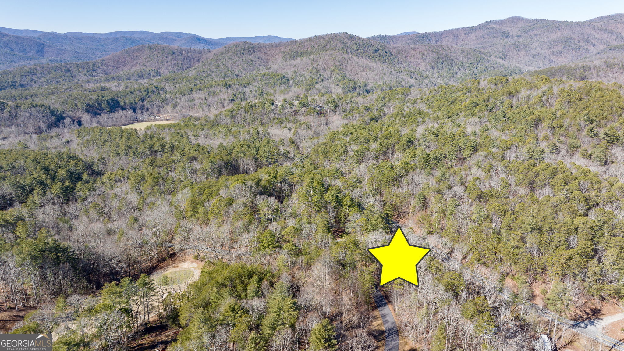 0 Highway 356 Helen, GA 30545 - Photo 25 of 39 a view of a house with a mountain and a forest