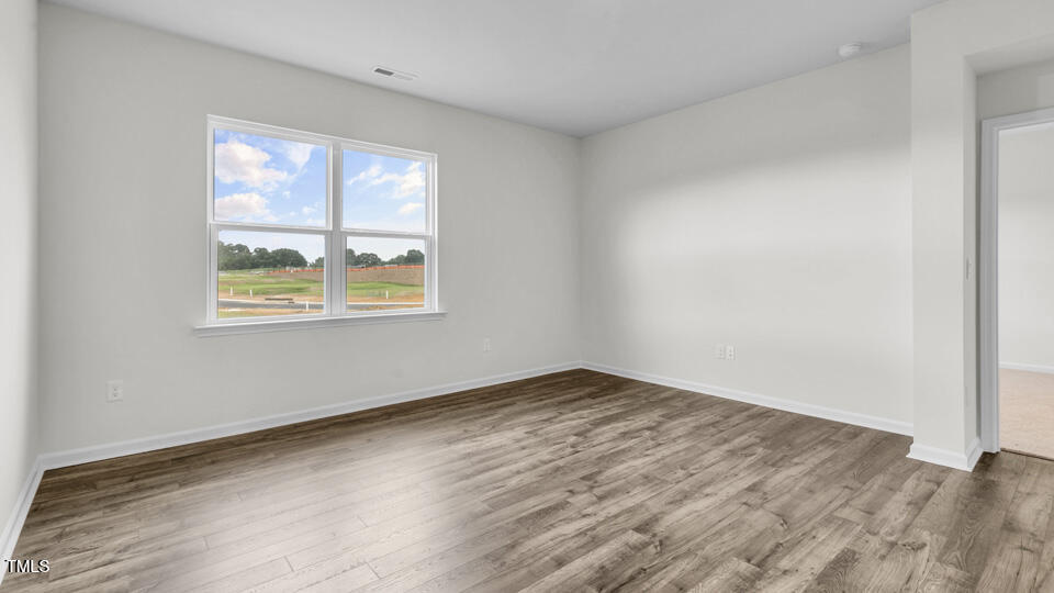 905 Comice Pear Way Willow Spring, NC 27592 - Photo 12 of 33 an empty room with wooden floor and windows