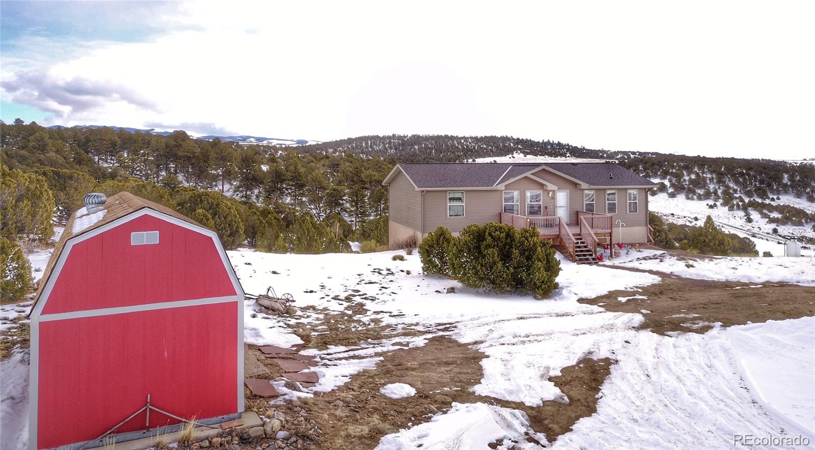 1600 Commanche Road Westcliffe, CO 81252 - Photo 31 of 31 a view of a house with a yard