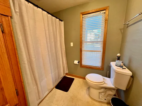 a bathroom with a toilet a sink and a shower
