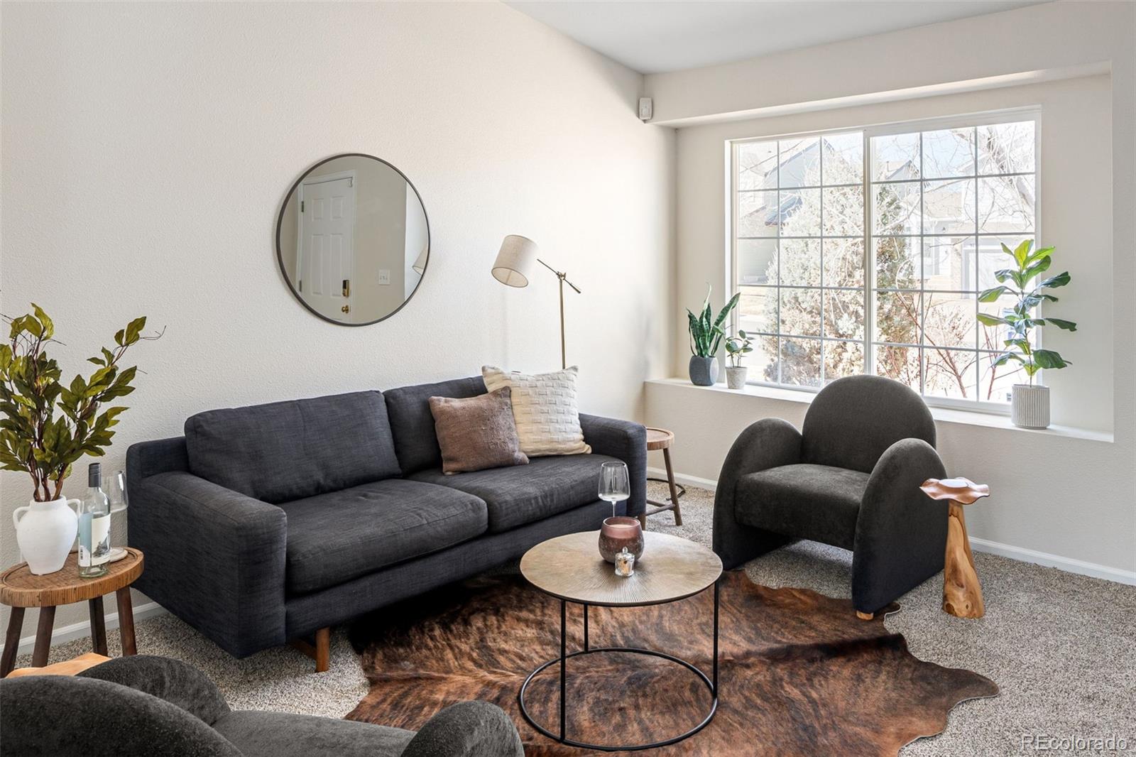 9741 Moss Rose Circle Highlands Ranch, CO 80129 - Photo 23 of 46 a living room with furniture and a large window