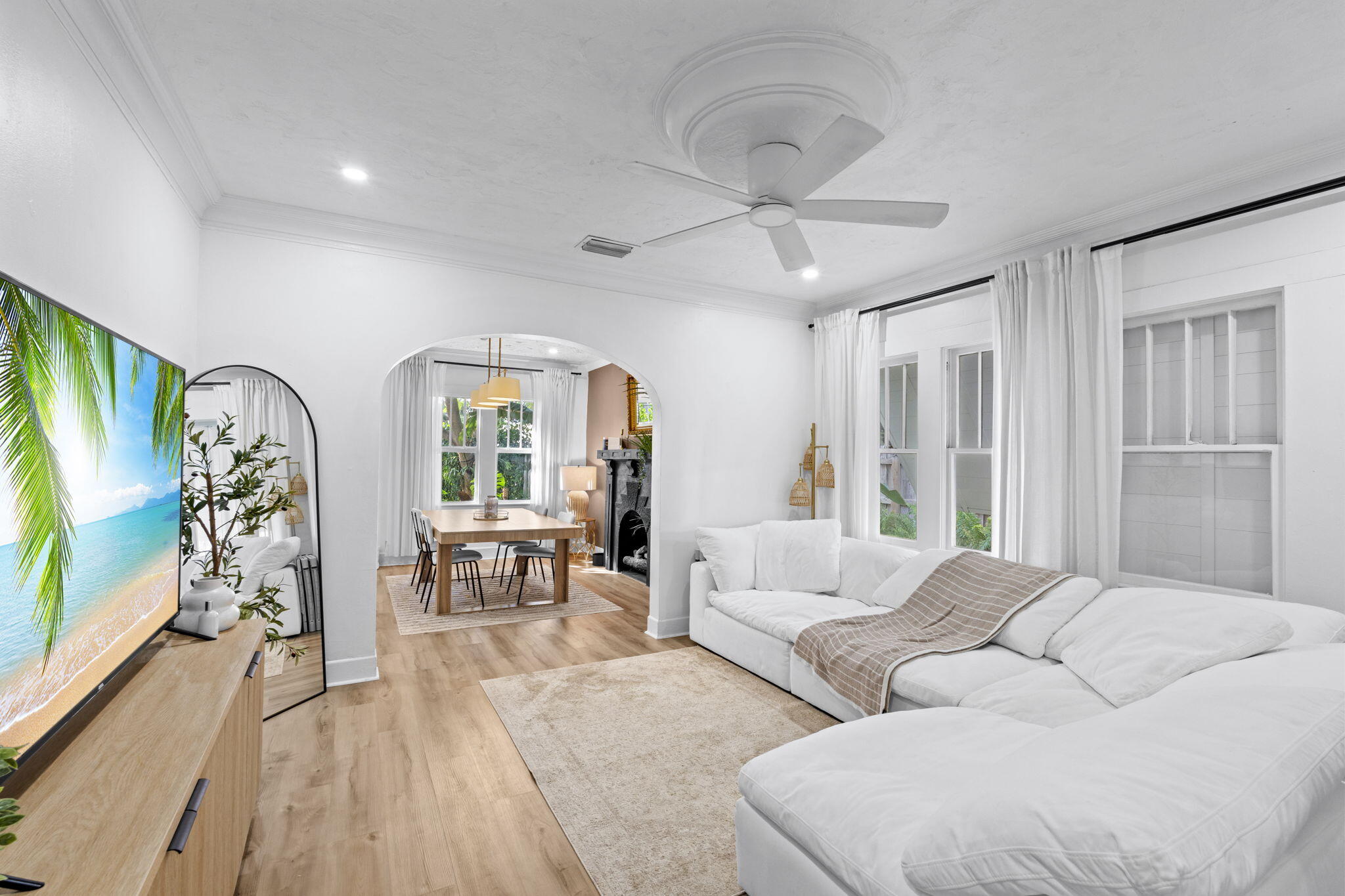 715 Kaye Street West Palm Beach, FL 33405 - Photo 11 of 40 a living room with furniture and a large window