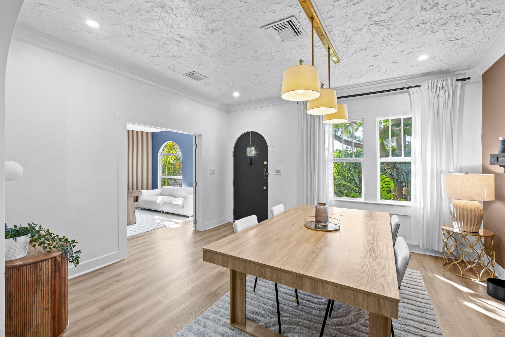 715 Kaye Street West Palm Beach, FL 33405 - Photo 13 of 40 a view of a dining room with furniture window and outside view