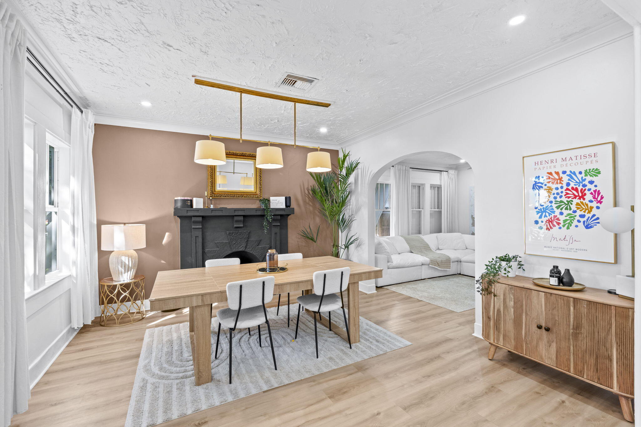 715 Kaye Street West Palm Beach, FL 33405 - Photo 14 of 40 a view of a a dining room with furniture window and wooden floor