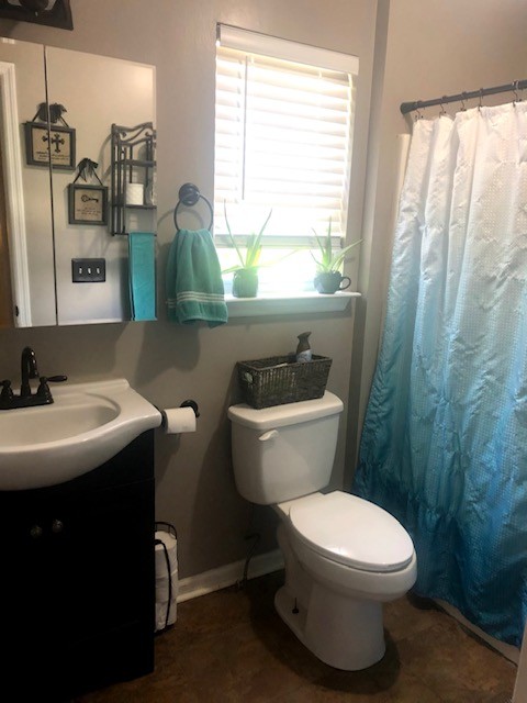 7532 Cherokee Hills Road Fairview, TN 37062 - Photo 8 of 14 a bathroom with a toilet sink and mirror