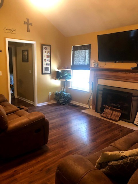 7532 Cherokee Hills Road Fairview, TN 37062 - Photo 10 of 14 a bedroom with furniture and a flat screen tv
