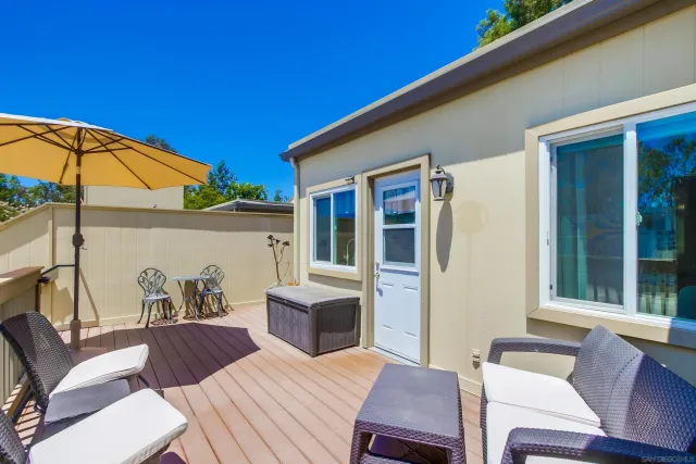 a outdoor space with furniture