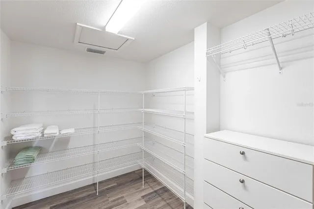 a view of walk in closet