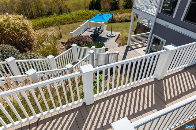 a view of a town with mountains in the background