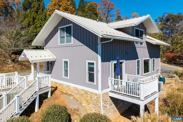 a view of a city with mountains in the background