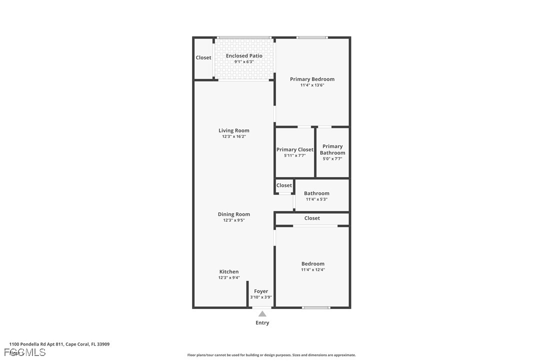 1100 Pondella Road, Unit 811 Cape Coral, FL 33909 - Photo 23 of 24 a picture of a floor plan