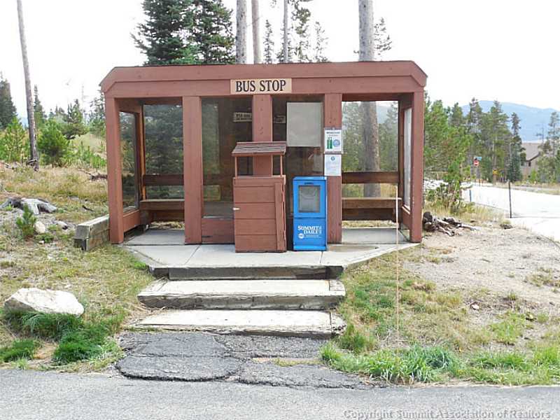 91300 Ryan Gulch Road, Unit 307 Silverthorne, CO 80498 - Photo 25 of 25 Exterior Front. Bus stop in front of building.
