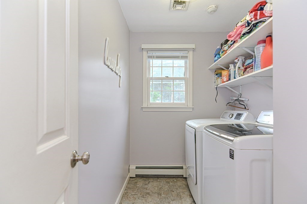 5 Post Road Foxboro, MA 02035 - Photo 25 of 37 a utility room with a sink dryer and washer