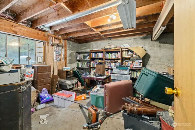 a view of a chairs and table in a patio