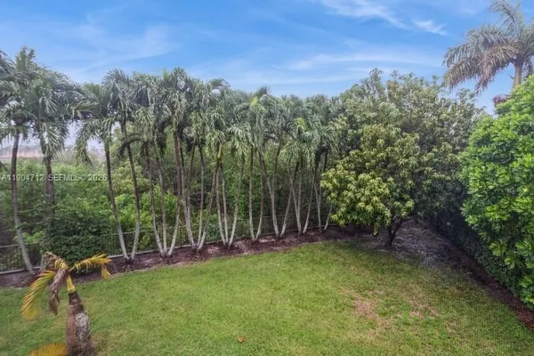 a view of an outdoor space and a yard