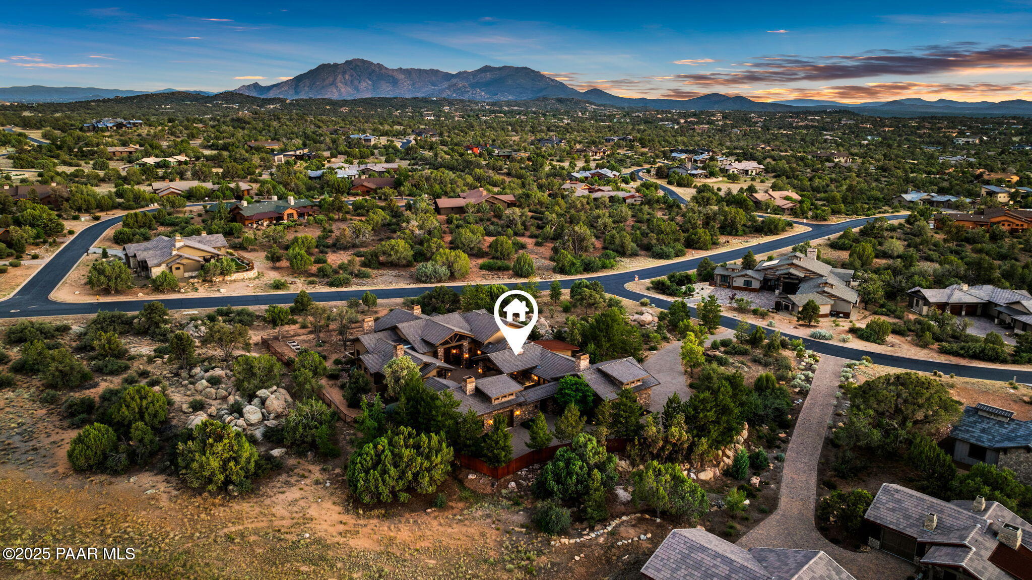 5350 West Three Forks Road Prescott, AZ 86305 - Photo 75 of 99 a view of a city with a mountain