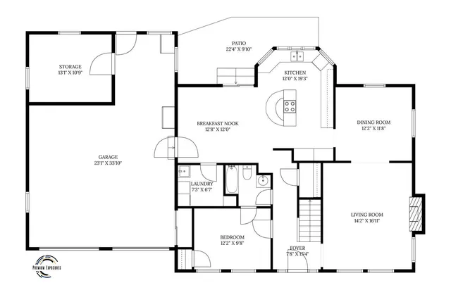 a picture of a book shelf