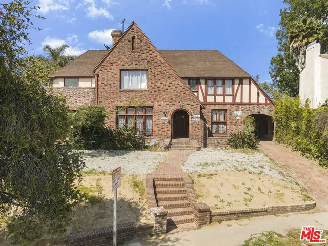 a front view of a house