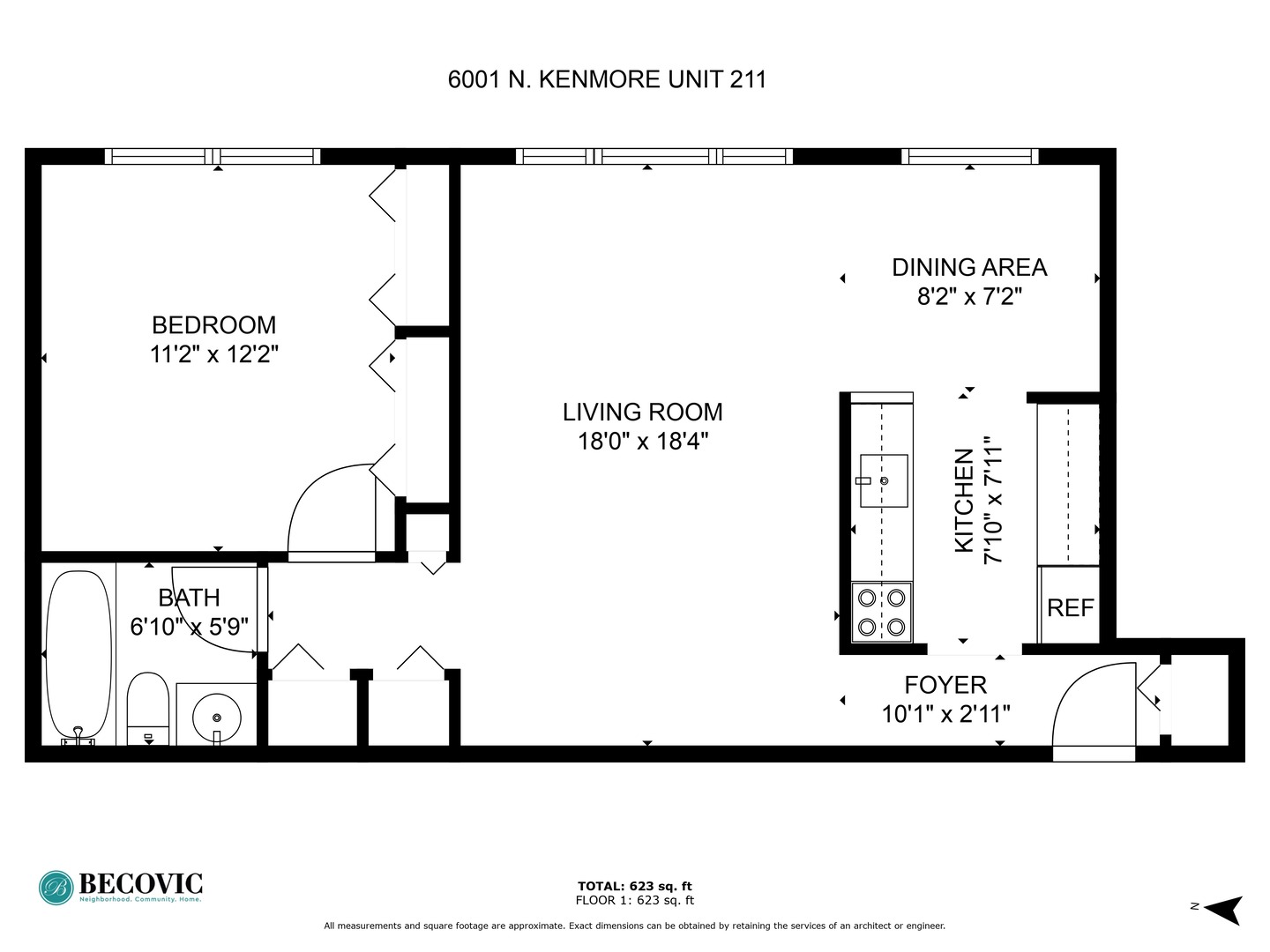 6001 North Kenmore Avenue, Unit 511 Chicago, IL 60660 - Photo 11 of 12 unknown