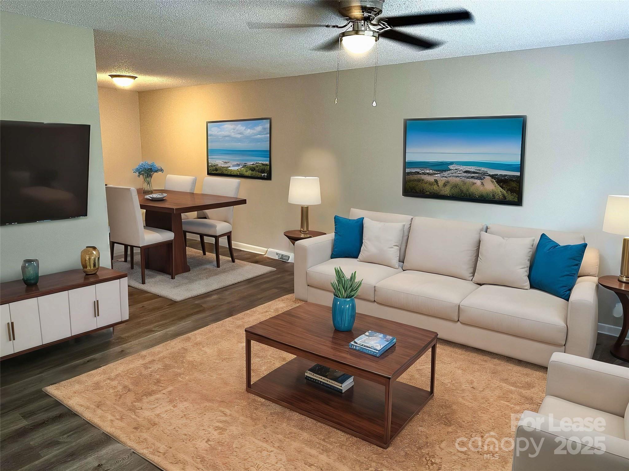 916 West 5th Avenue, Unit C Lexington, NC 27292 - Photo 3 of 24 a living room with furniture and a flat screen tv