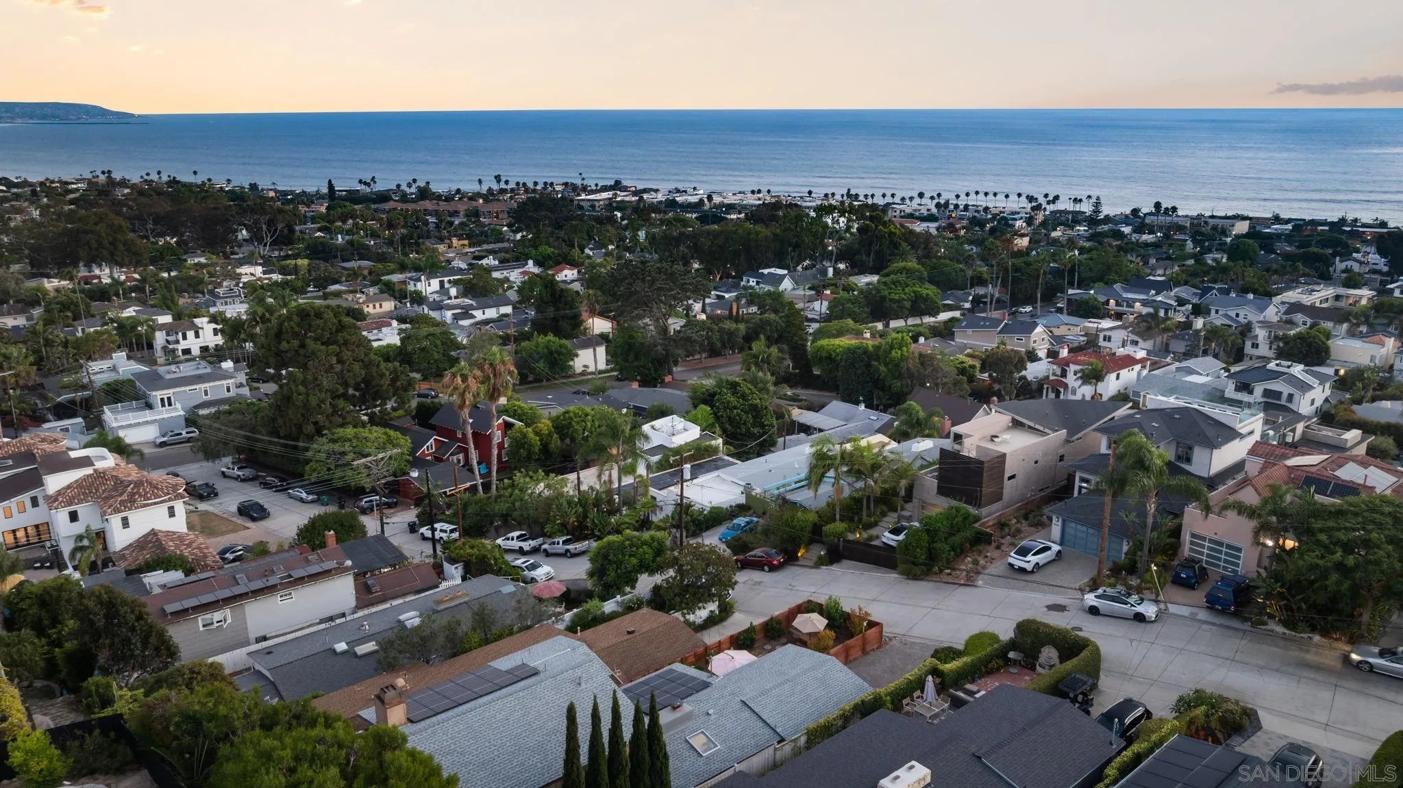 5643 Linda Rosa Avenue La Jolla, CA 92037 - Photo 51 of 56 an aerial view of a houses and a street
