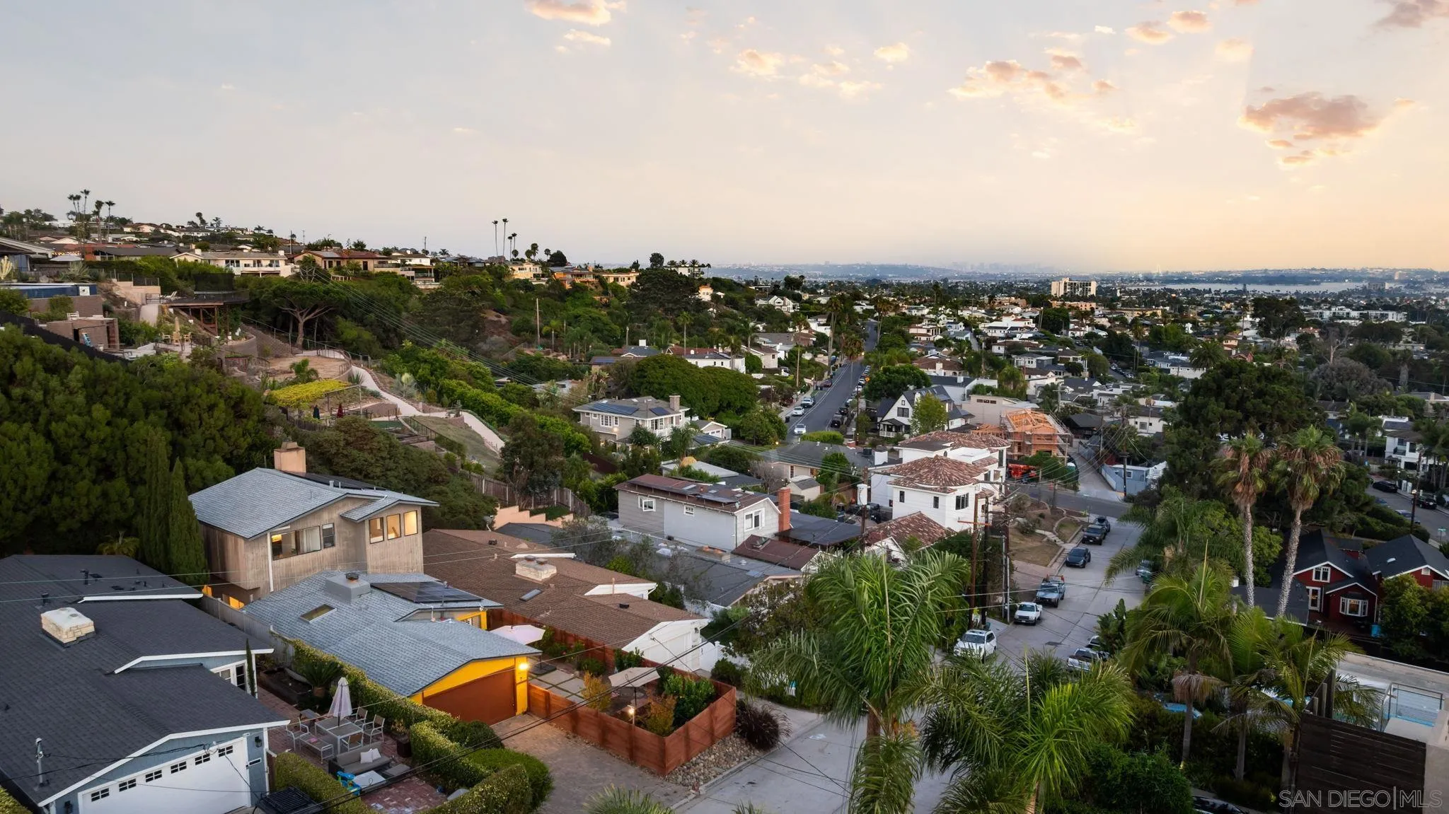 5643 Linda Rosa Avenue La Jolla, CA 92037 - Photo 52 of 56 an aerial view of a city with lots of residential buildings