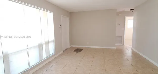 a view of an empty room