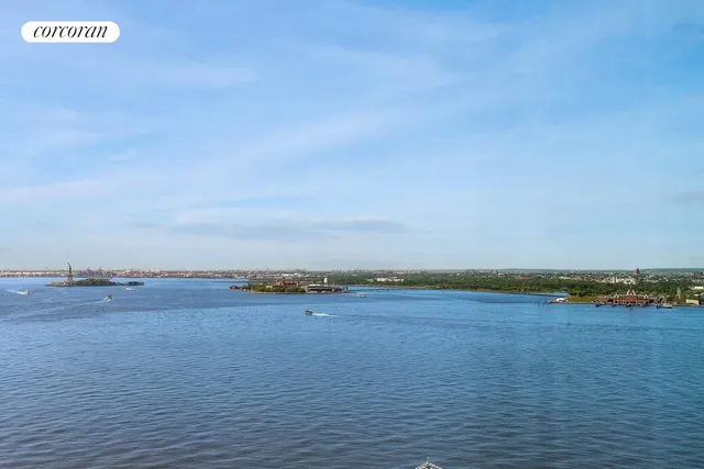 a view of an ocean and beach