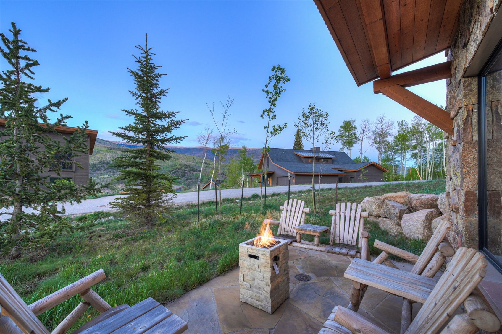 21 Moss Way Silverthorne, CO 80498 - Photo 30 of 50 a view of a house with backyard from a patio