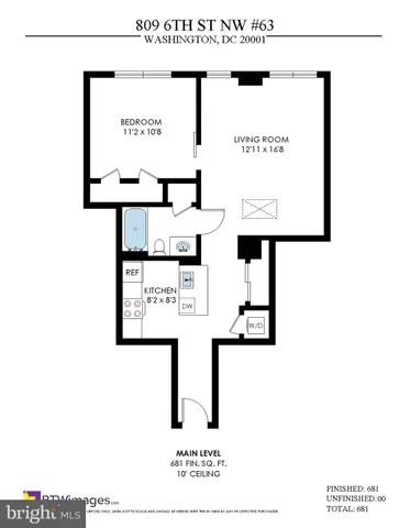 $379,900 | 809 6th Street Northwest, Unit 63, Washington, DC 20001