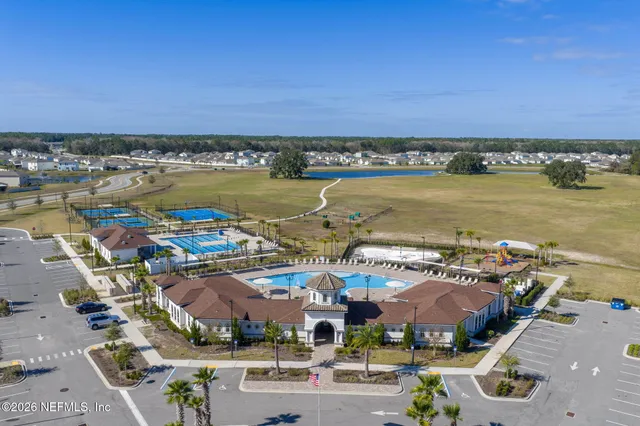 a view of a lake with outdoor space
