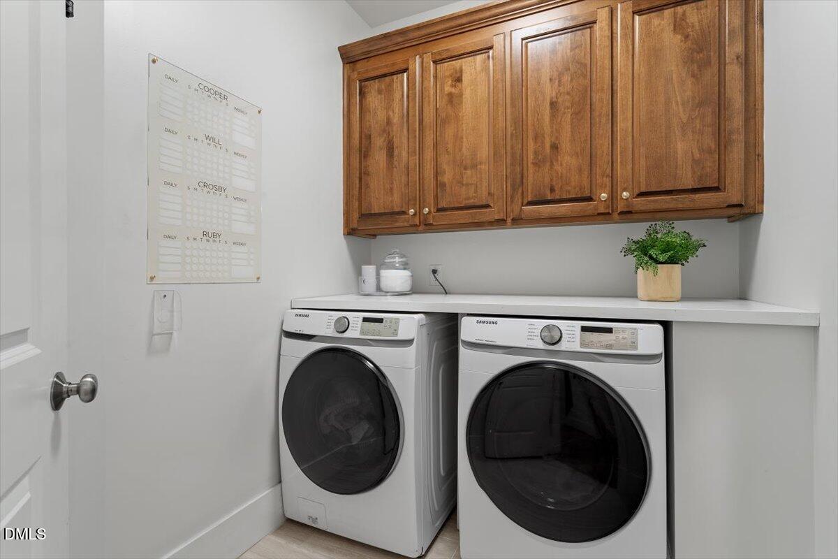 595 Billets Run Moncure, NC 27559 - Photo 38 of 54 a utility room with dryer and washer