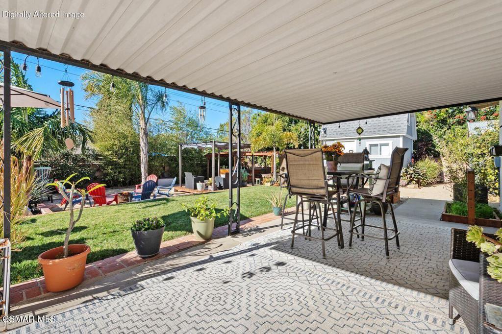 1135 Donner Avenue Simi Valley, CA 93065 - Photo 45 of 48 a view of a patio with chairs and plants