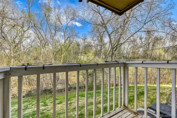 a view of a balcony with outdoor space