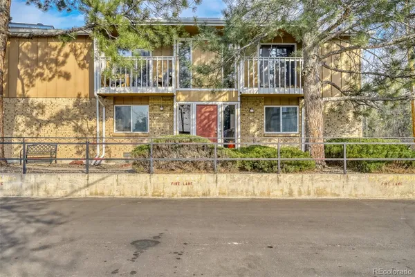 front view of house with large windows