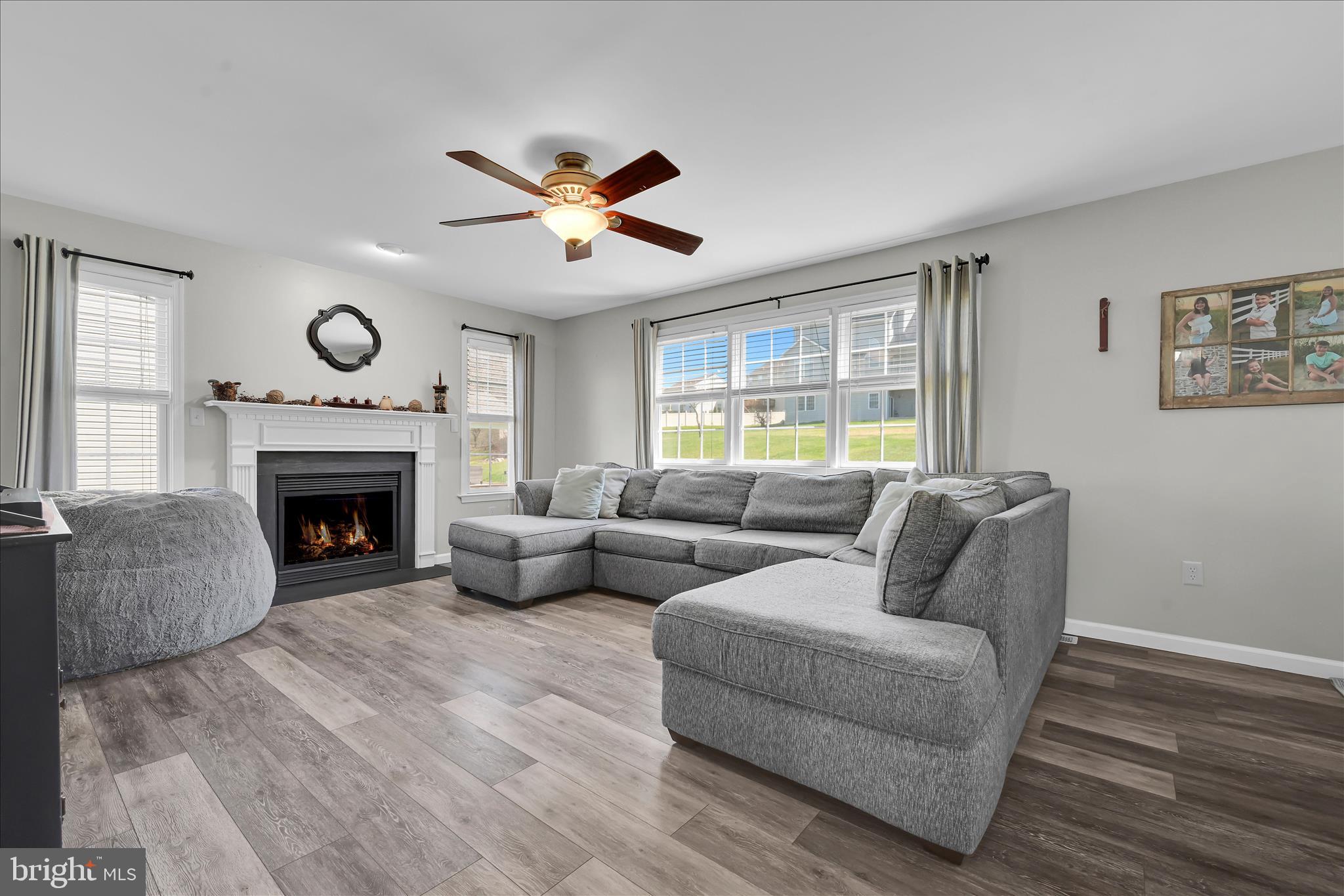 111 Holly Road Orwigsburg, PA 17961 - Photo 11 of 46 a living room with furniture and a fireplace